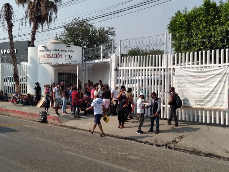 Migrantes sin atención a sus necesidades básicas en Tuxtla