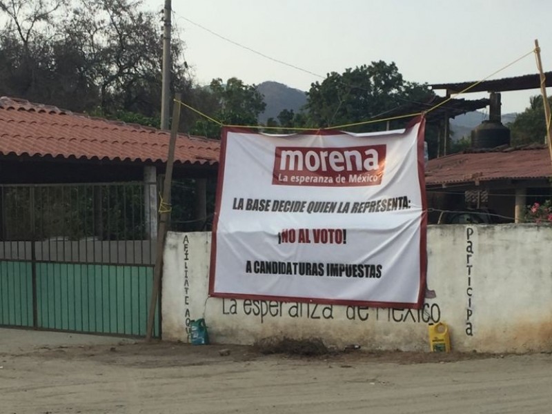 Militantes de Morena llaman no votar a candidaturas impuestas
