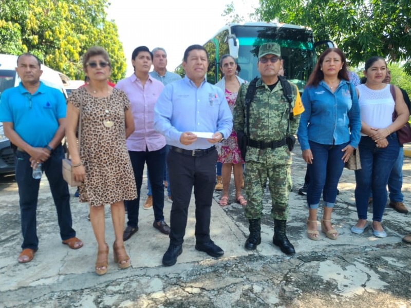 Militares de Petatlán parten a brindar ayuda en Acapulco