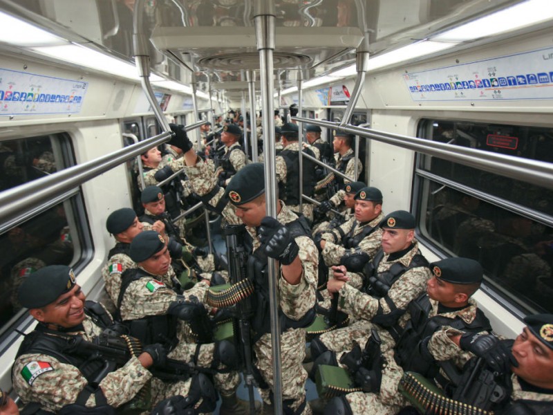 Militares en las calles para salvaguardar la seguridad