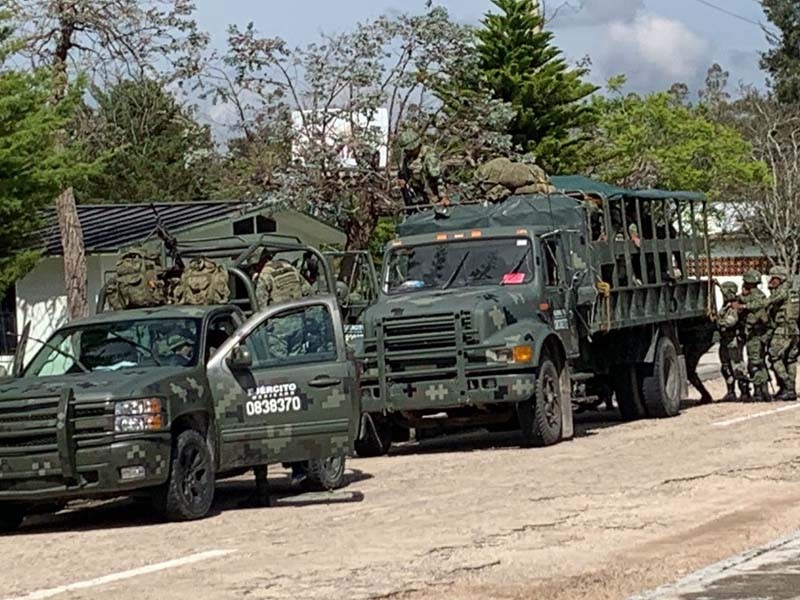 Militarizan zona fronteriza de Chiapas
