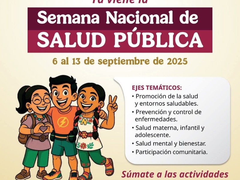 Millones serán atendidos en la Semana Nacional de Salud