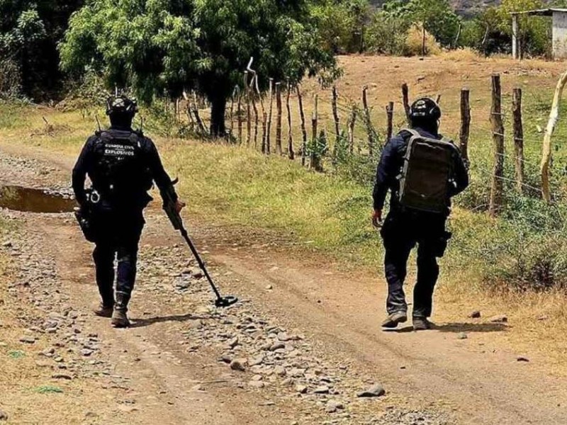 Minas dificultan labor de búsqueda de colectivos