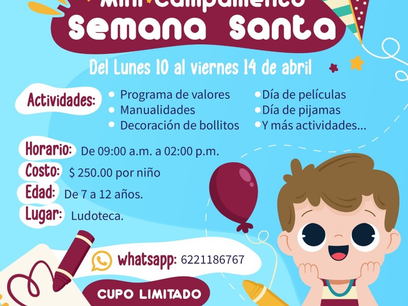 “Mini campamento de Semana Santa” en la Ludoteca