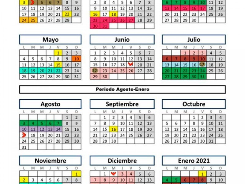 Calendario Jul 2021 Calendario Escolar Uvm 2020 Ciencias De La Salud