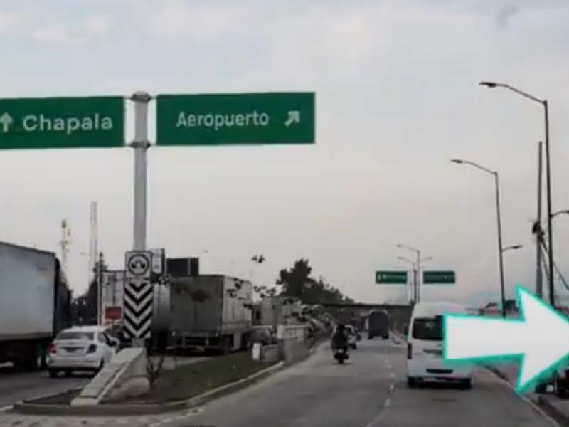 Modifican accesos al aeropuerto de Guadalajara por obras viales
