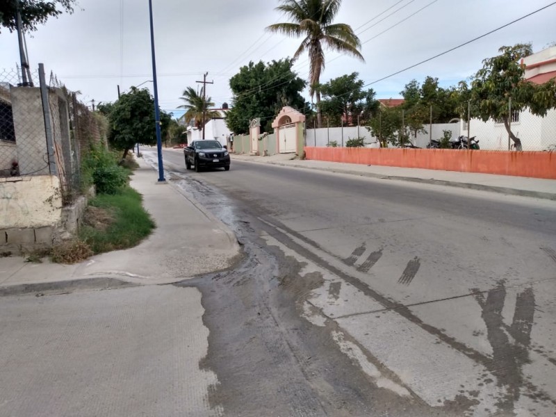 Molestia por constantes derrames de aguas