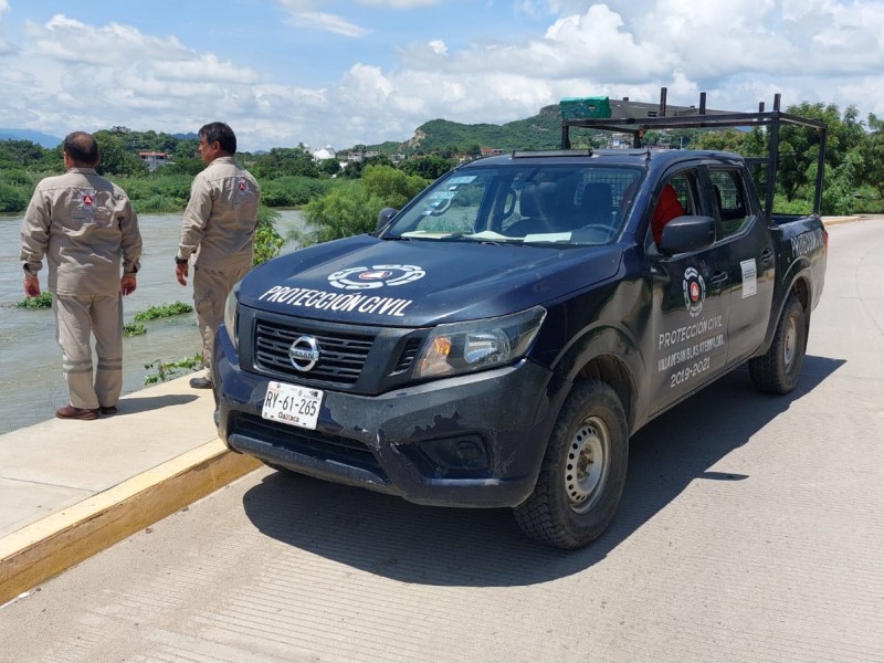 Monitorea Protección Civil niveles del río en San Blas Atempa