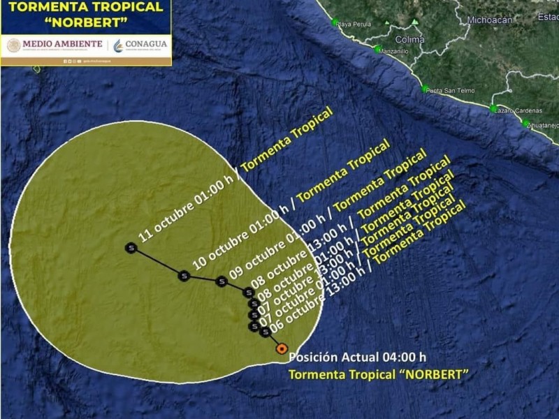 Inicia el monitoreo de la TT Norbert