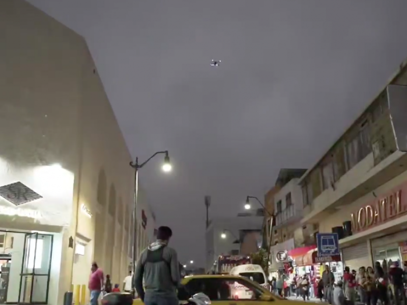 Monitorean calles de Tepic con drones