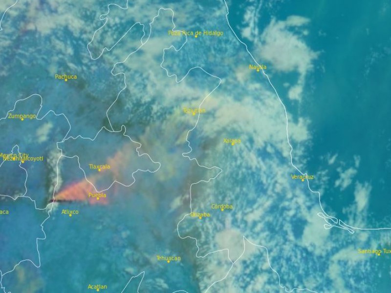 Monitorean en Veracruz caída de ceniza  del Popocatépetl