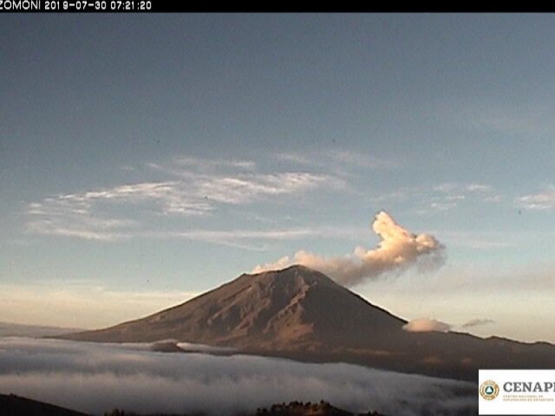 Monitoreo permanente al comportamiento del Popocatépetl: PC Estatal