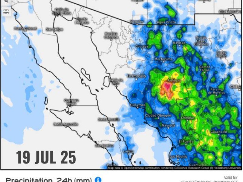 Monzón Mexicano podría traer lluvias a Sonora