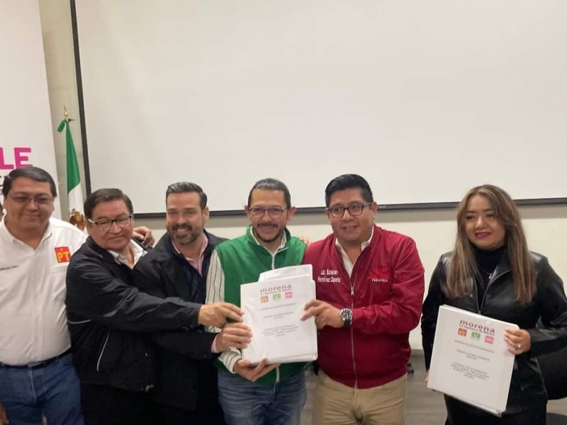 Morena formaliza coalición con PT, PVEM, y FxM-Veracruz