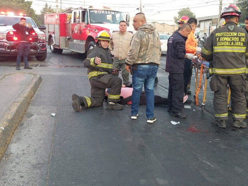 Motociclista atropelló a seis personas en avenida 8 de julio