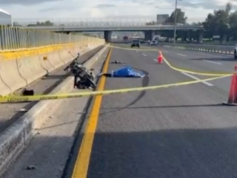 Motociclista pierde la vida tras ser atropellado en la México-Pachuca