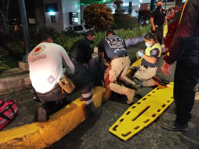 Motociclista protagoniza choque en 20 de Noviembre, por La Piedad