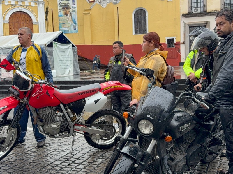 Motociclistas exigen eliminar cobro por reemplacamiento en Veracruz