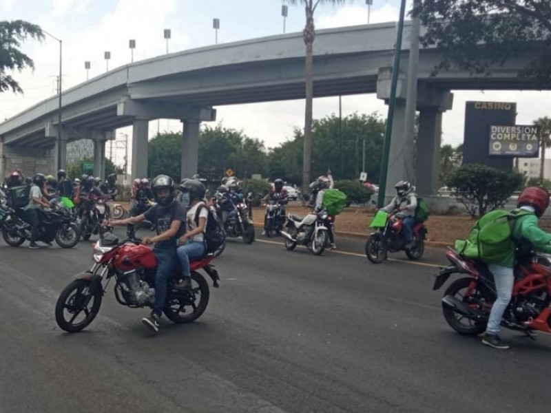 Motociclistas vuelven a protestar en Xalapa contra detenciones arbitrarias