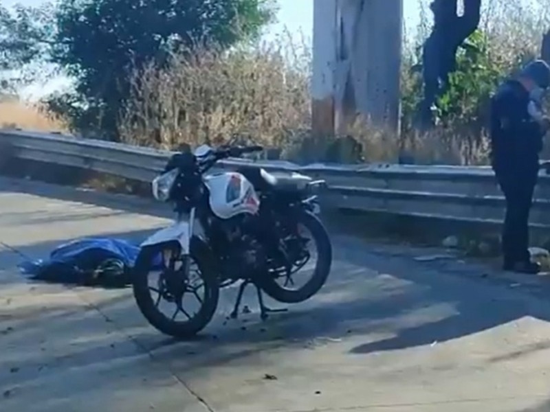 Motociclista muere en Tlaxcalancingo