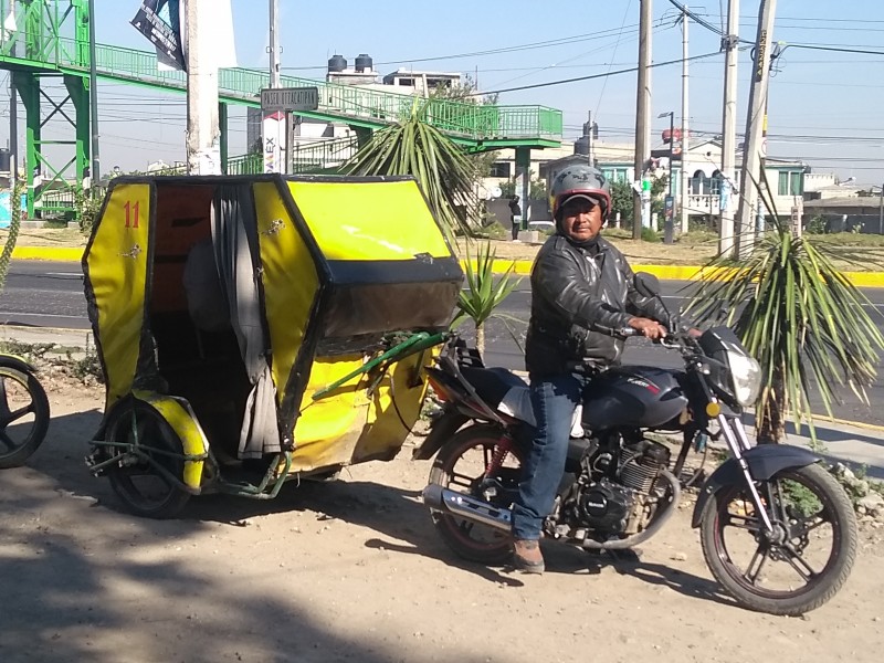 En peligro servicio de mototaxi en Edomex