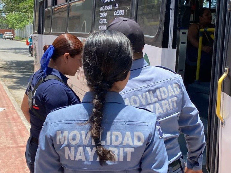 Movilidad en Nayarit refuerza vigilancia para ordenar transporte público
