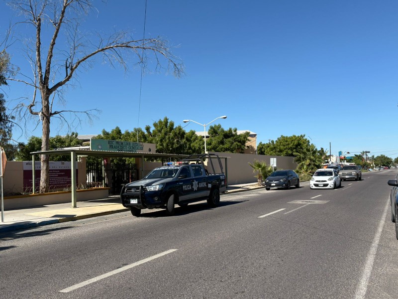 Movilización policial: menor ingresó con un arma de fuego a primaria
