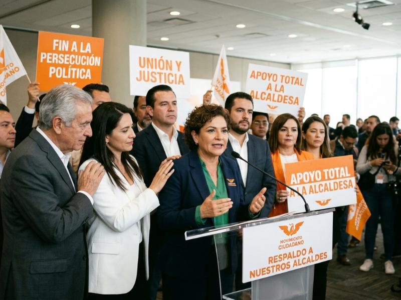 Movimiento Ciudadano respalda a Alcaldesa ante denuncia por presunta persecución política