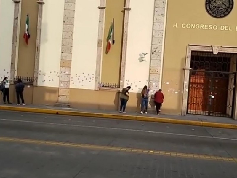 Movimiento feminista se manifestó nuevamente ante Congreso del Estado Nayarit