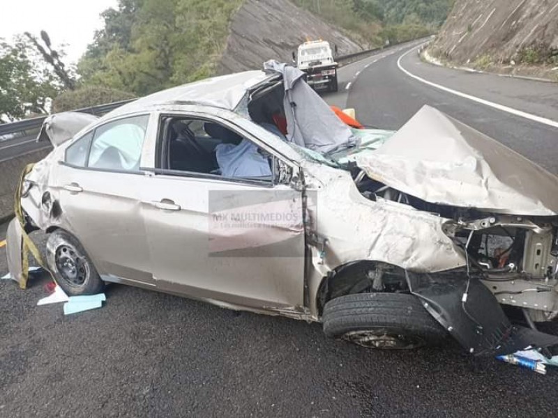 Muere automovilista en accidente en la Perote-Xalapa