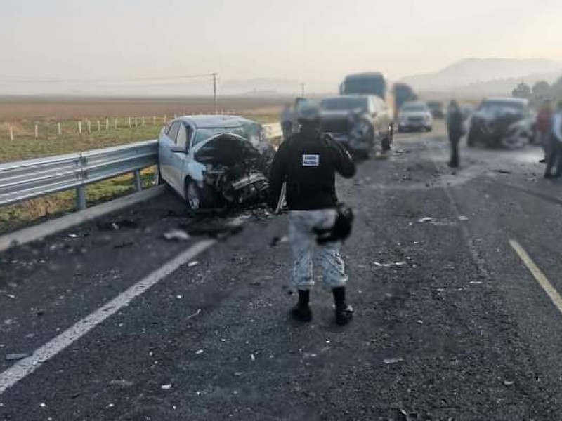 Muere bebé tras accidente en la Amozoc-Perote