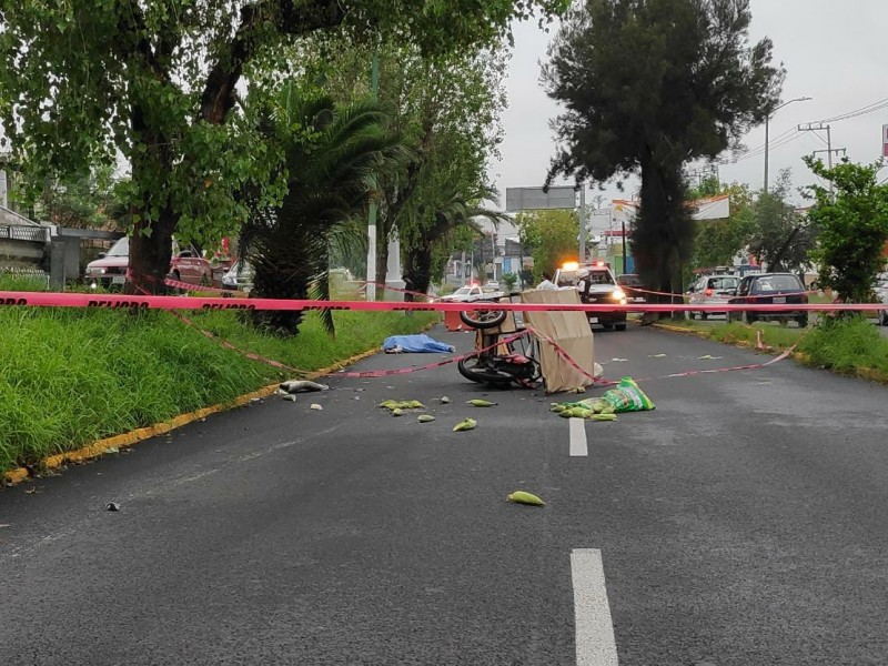 Muere comerciante en accidente