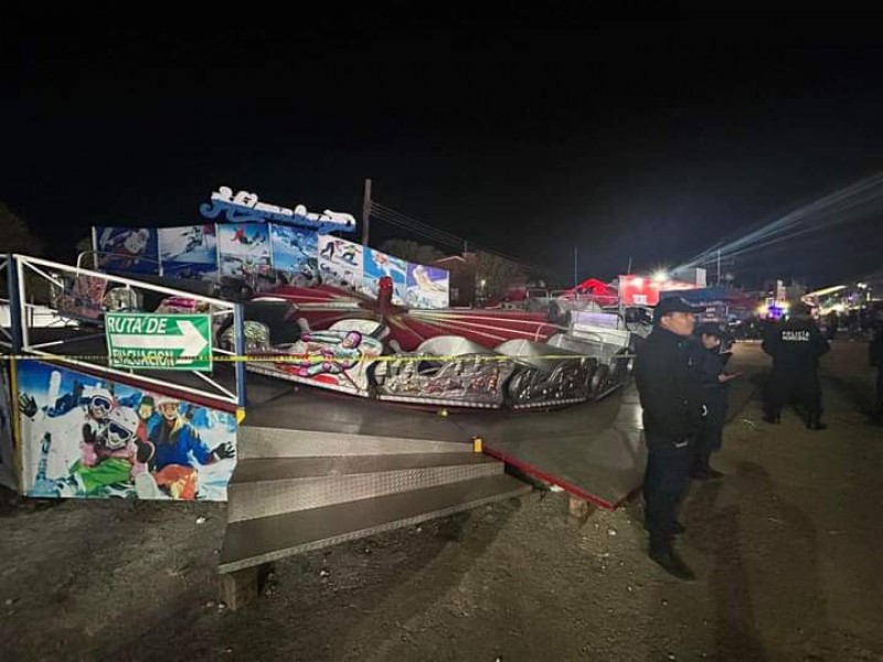 Muere joven en accidente de juego mecánico en feria SCLC