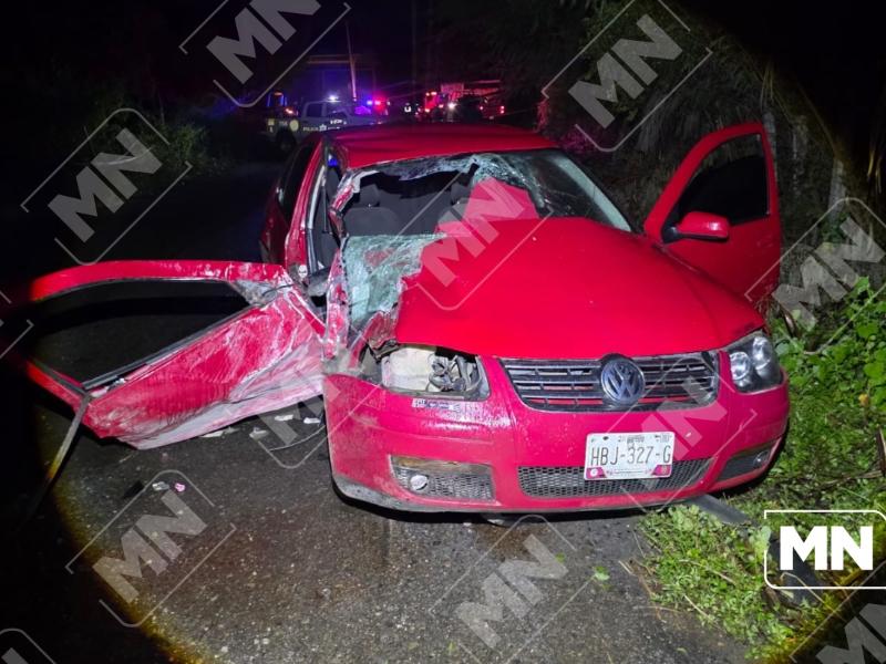 Muere joven en choque contra poste en Barrio Nuevo