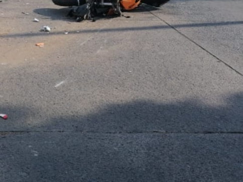 Muere motociclista en accidente en La Guadalupana