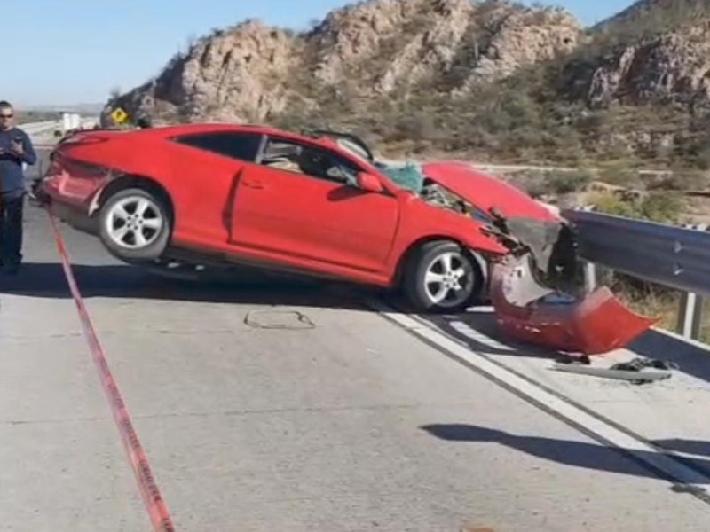 Muere mujer en fatal accidente en carretera Guaymas-Cd. Obregón