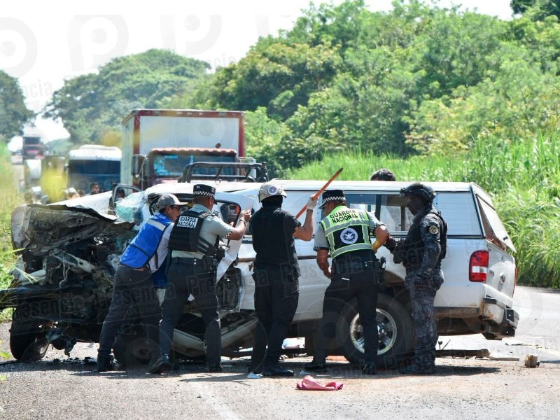 Muere mujer en trágico accidente en carretera Oaxaca-Veracruz, era de Matías Romero