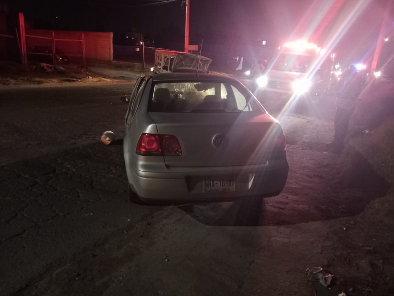 Muere persona en choque en Metepec