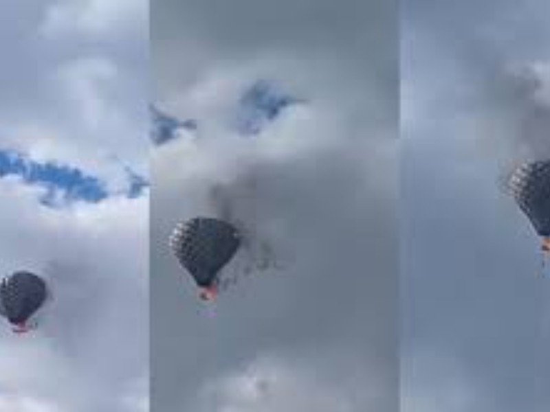 Muere una persona por incendio de globo aerostático