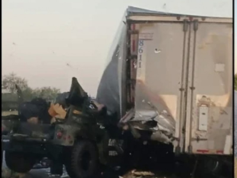 Mueren 6 militares en choque en Tamaulipas