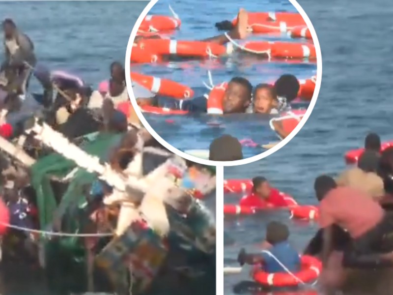 Mueren 7 migrantes tras volcar lancha en Islas Canarias, España