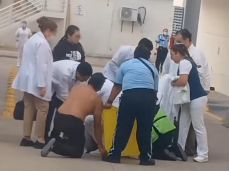 Mujer da a luz en estacionamienro de hospital en Chiapas