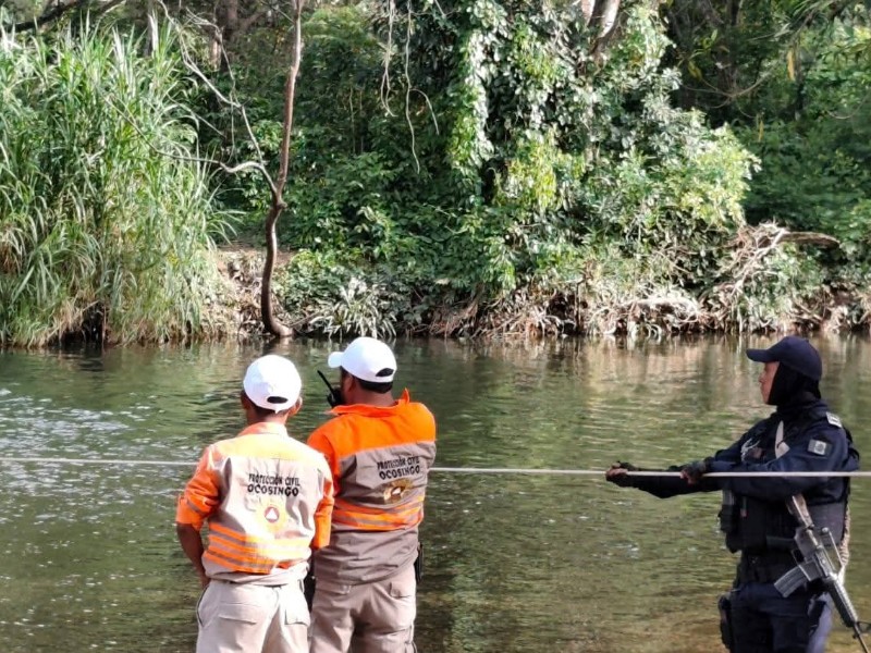 Mujer desconocida fallece agohada en río de Ocosingo