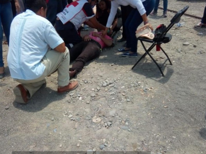 Mujer herida, tras evento de gobernador electo