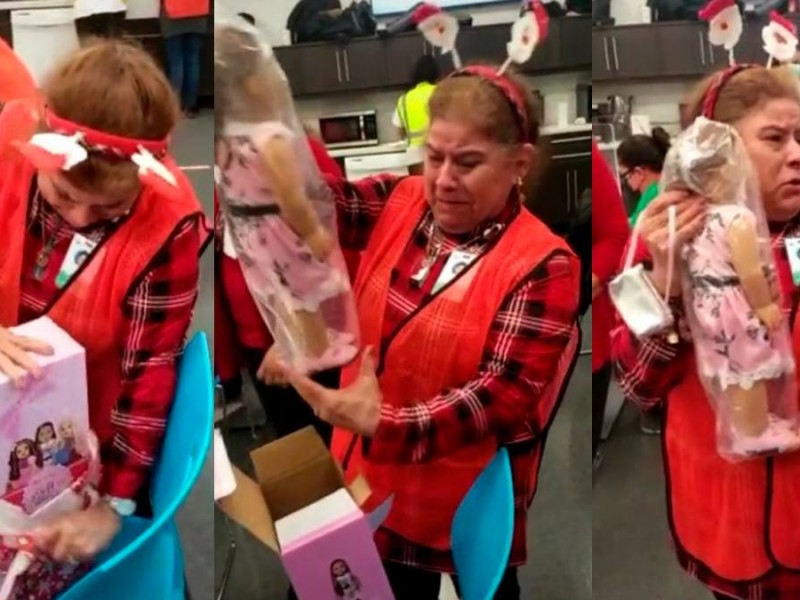 Video: Mujer llora al recibir como regalo su primera muñeca