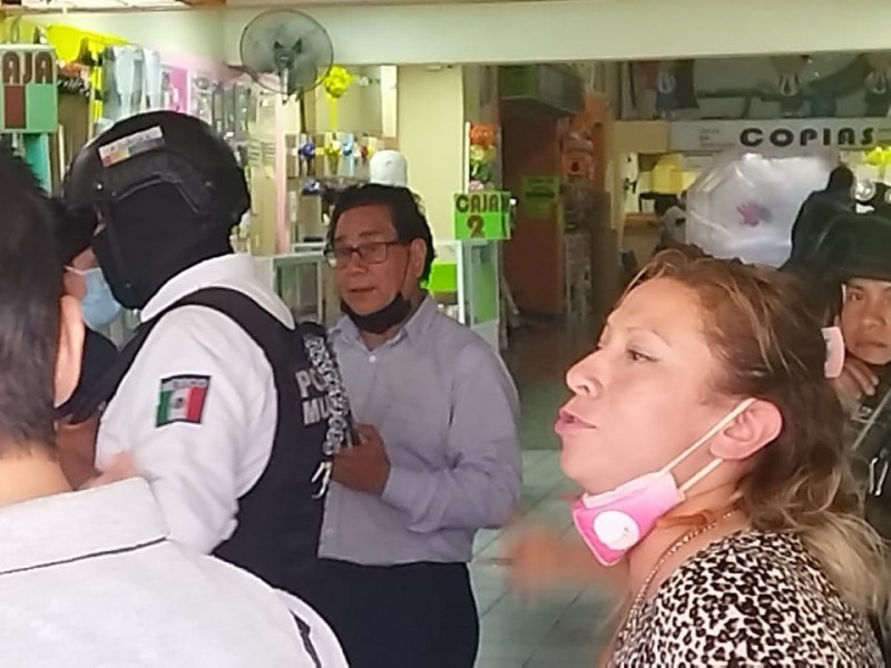Mujer víctima de agresión en pleno centro de Xalapa