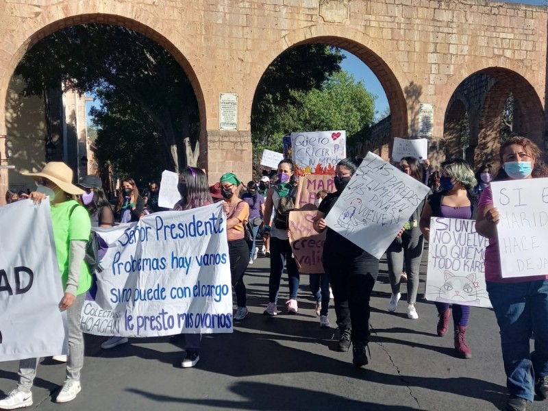 14 mujeres retenidas después de manifestación feminista
