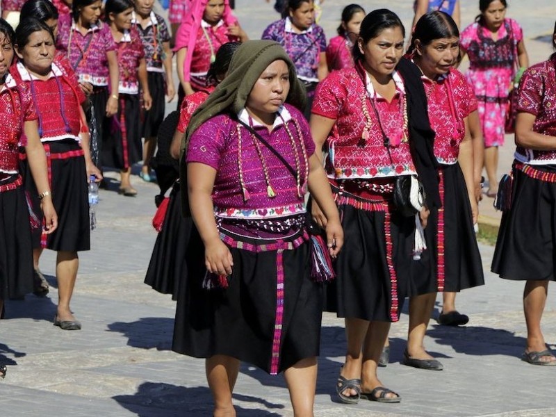 Mujeres indígenas se sumaron al movimiento #8M
