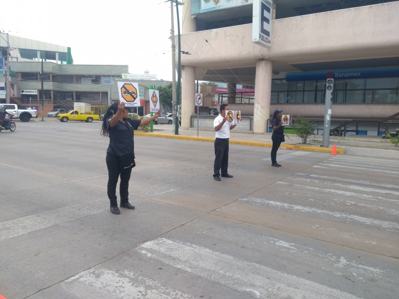 Multas por no respetar paso peatonal