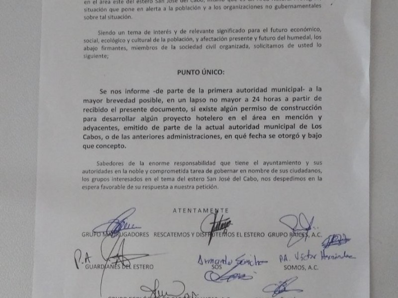 ¿Municipio emitió permiso de construcción? Asociaciones pro estero